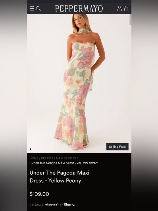 Peppermayo Dresses & Skirts - LIKE NEW Peppermayo Under the Pagoda Maxi Dress